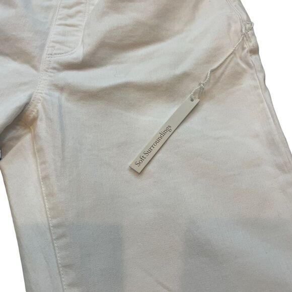 Soft Surroundings Straight Leg Pull On Ultimate Denim Relaxed White Jean Size PS - Picture 13 of 14